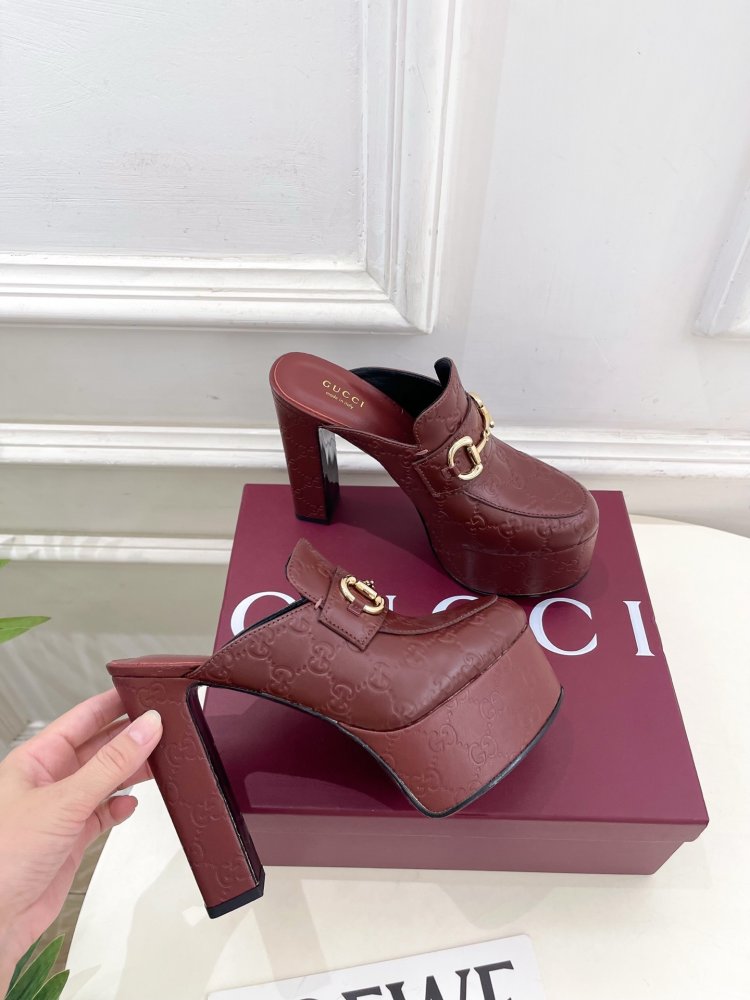 Shoes Horsebit women's on high heel фото 4