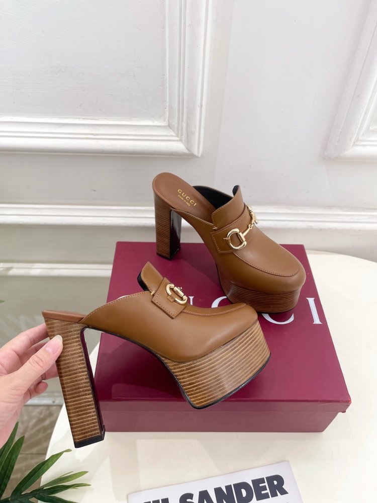 Shoes Horsebit women's on high heel фото 4