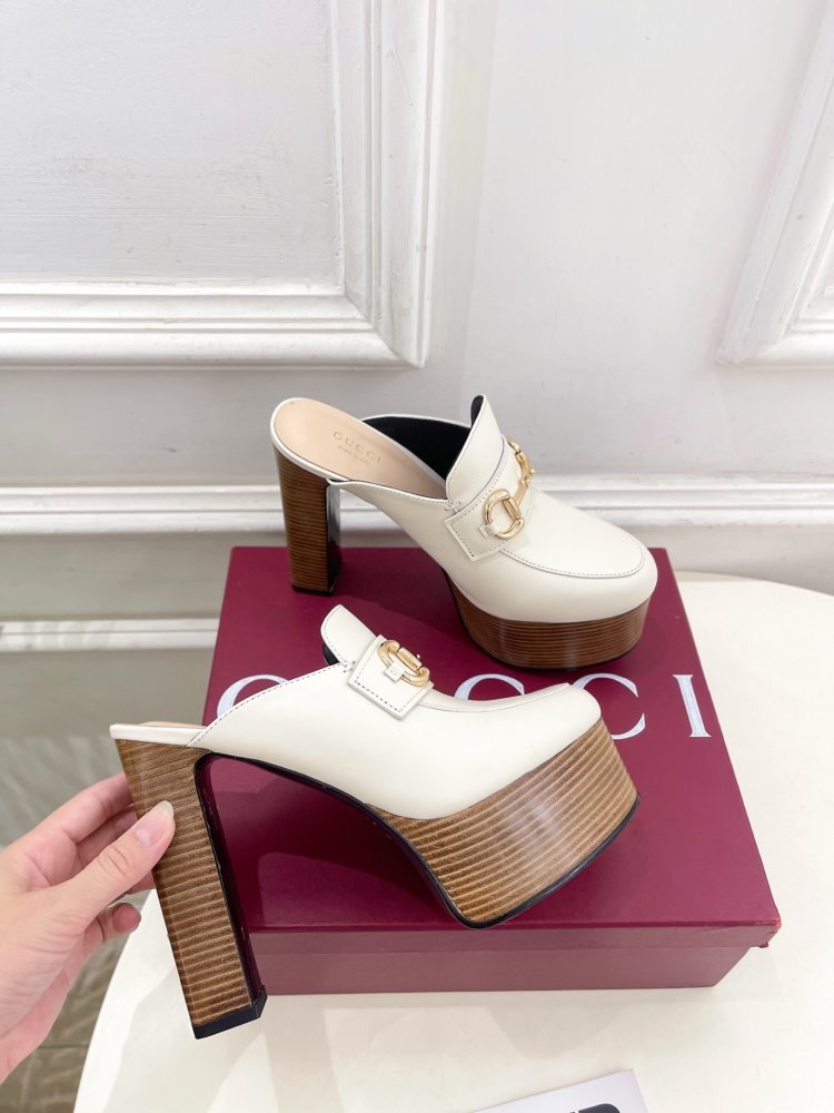 Shoes Horsebit women's on high heel фото 4