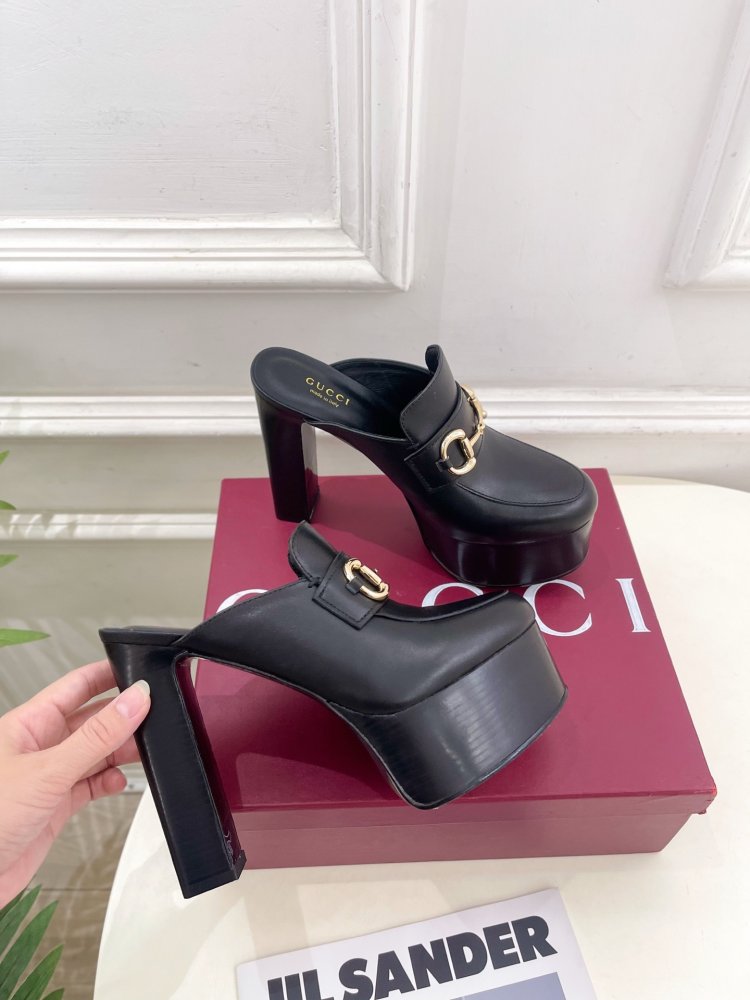 Shoes Horsebit women's on high heel фото 4