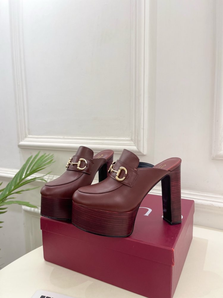 Shoes Horsebit women's on high heel фото 5