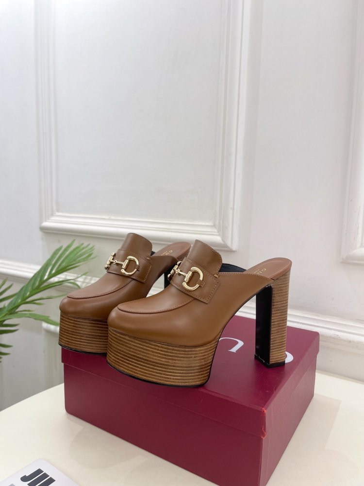 Shoes Horsebit women's on high heel фото 5