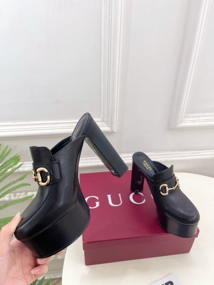 Shoes Horsebit women's on high heel фото 6