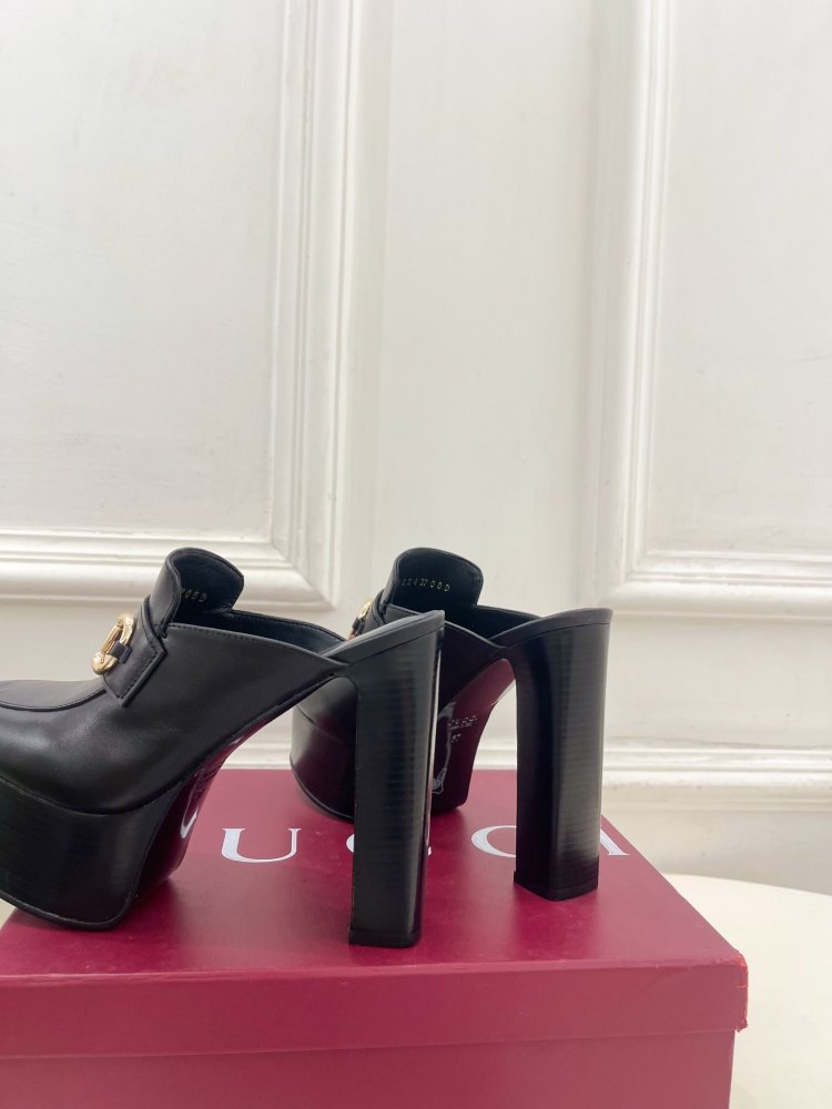 Shoes Horsebit women's on high heel фото 8