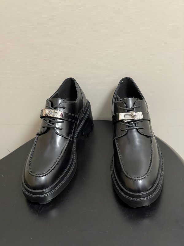 Туфли кожаные Hermes Kelly фото 2