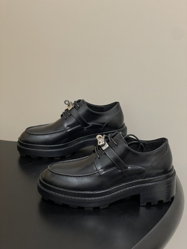 Туфли кожаные Hermes Kelly фото 3