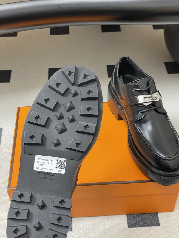 Туфли кожаные Hermes Kelly фото 8