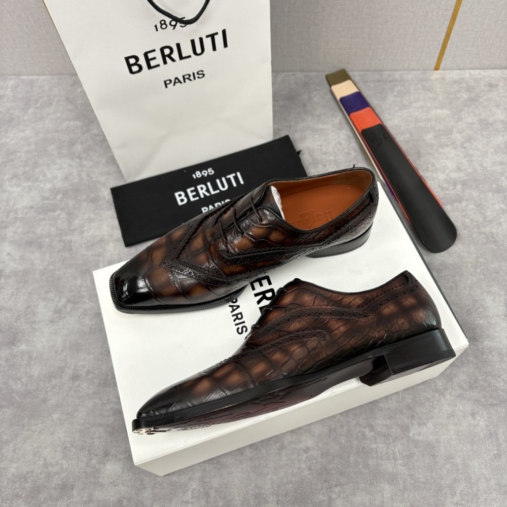 Shoes leather men's фото 2