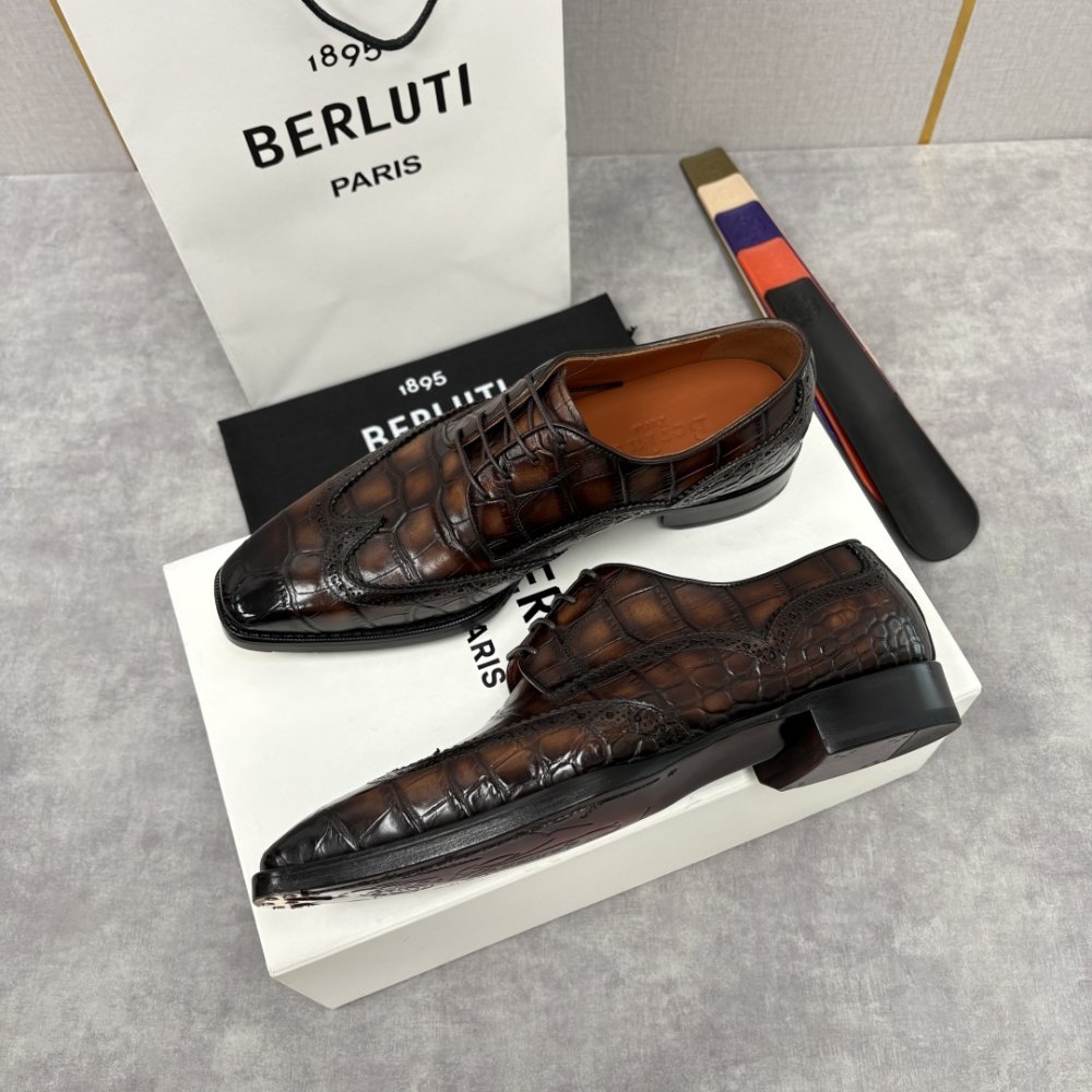 Shoes leather men's фото 2