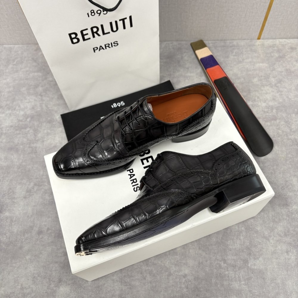 Shoes leather men's фото 2