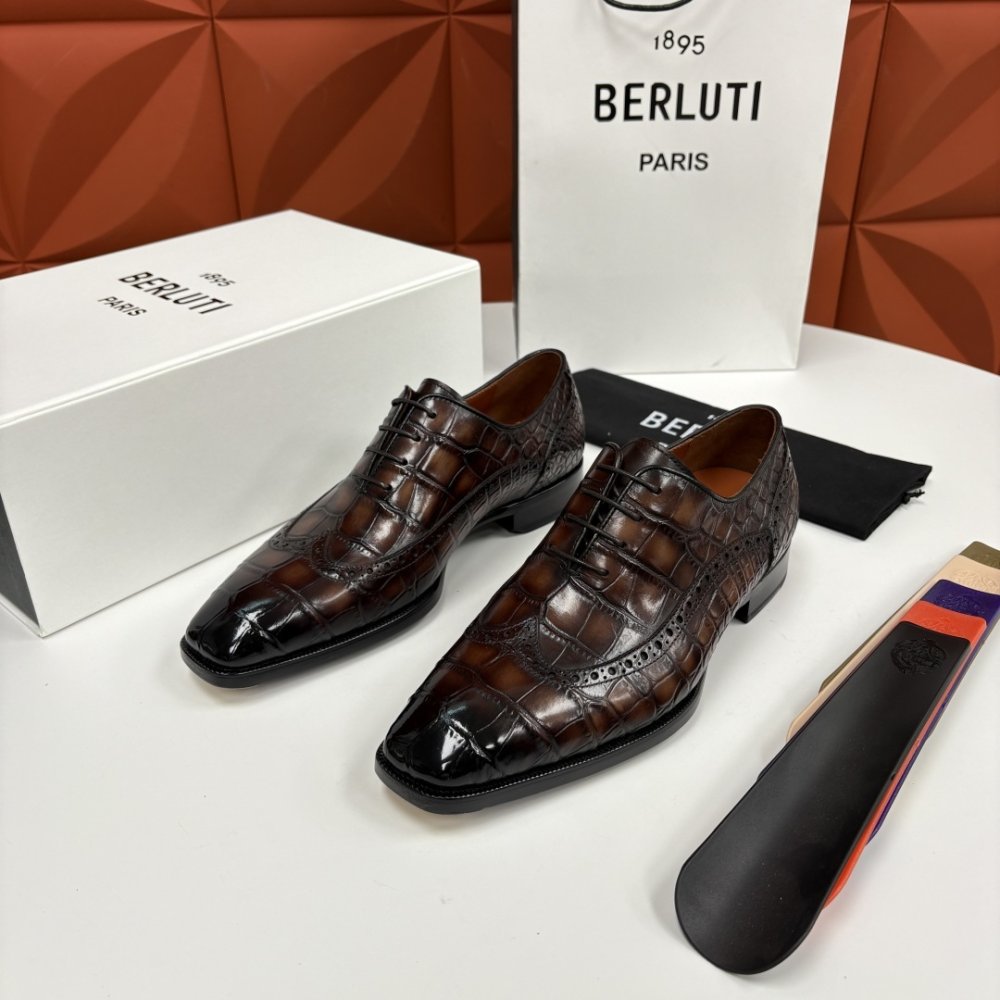 Shoes leather men's фото 2