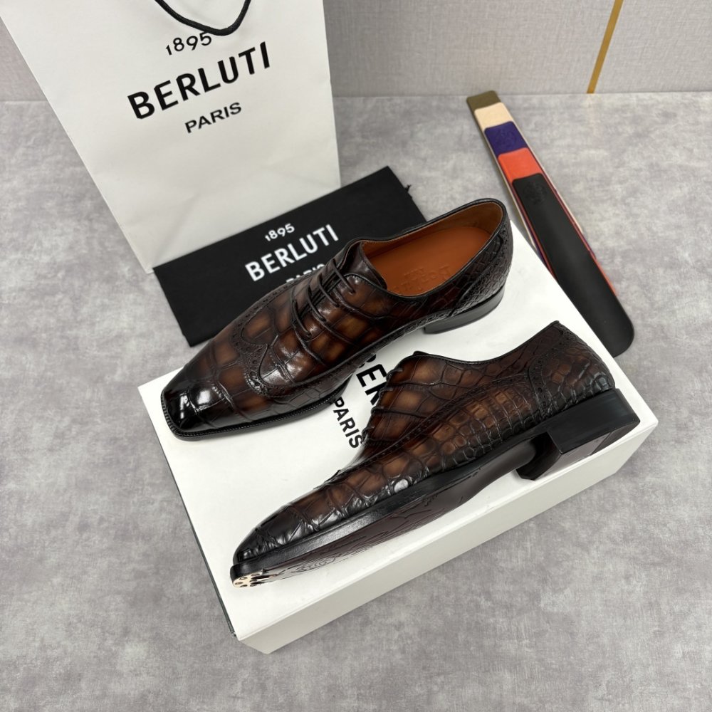 Shoes leather men's фото 2