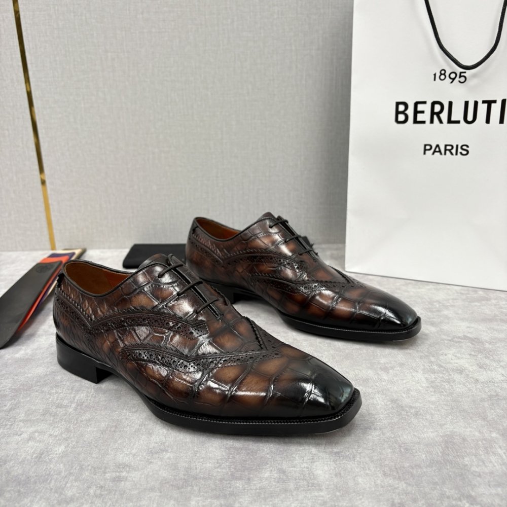 Shoes leather men's фото 3