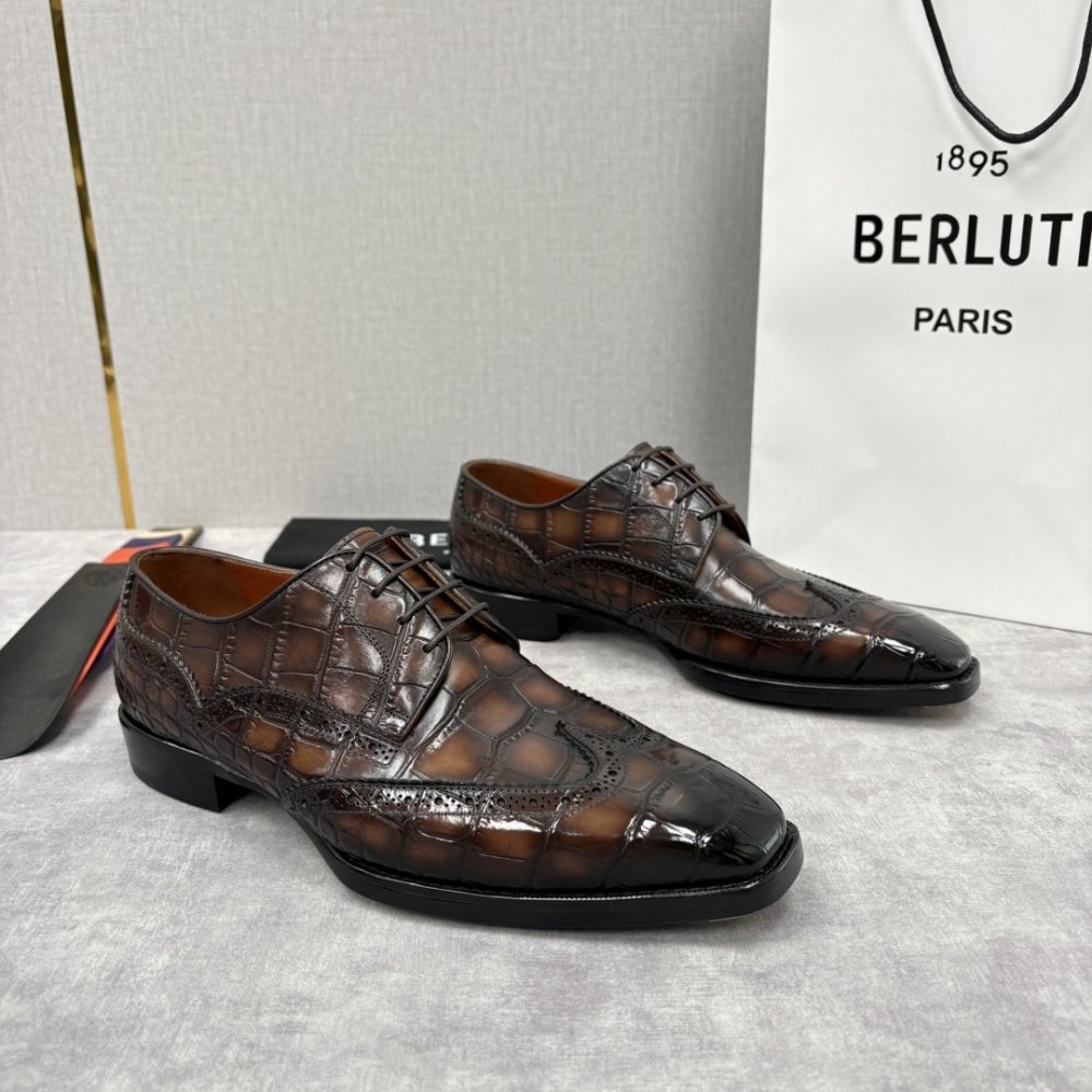 Shoes leather men's фото 3