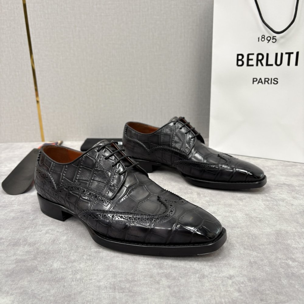 Shoes leather men's фото 3