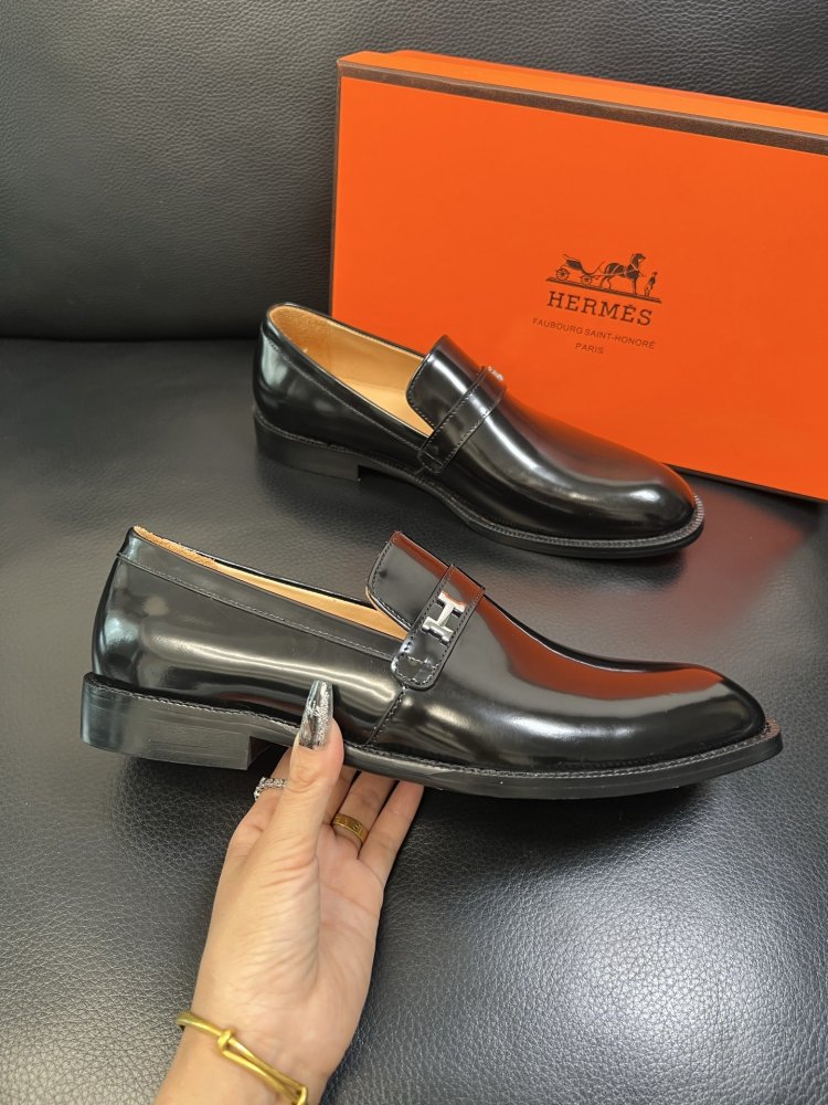 Shoes leather men's фото 4