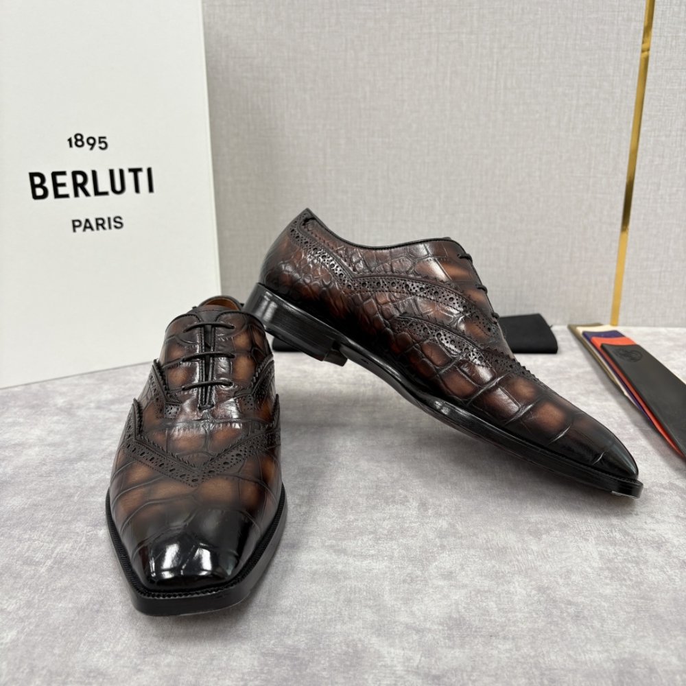 Shoes leather men's фото 4