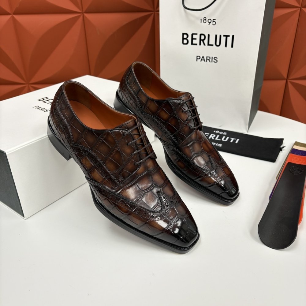 Shoes leather men's фото 4