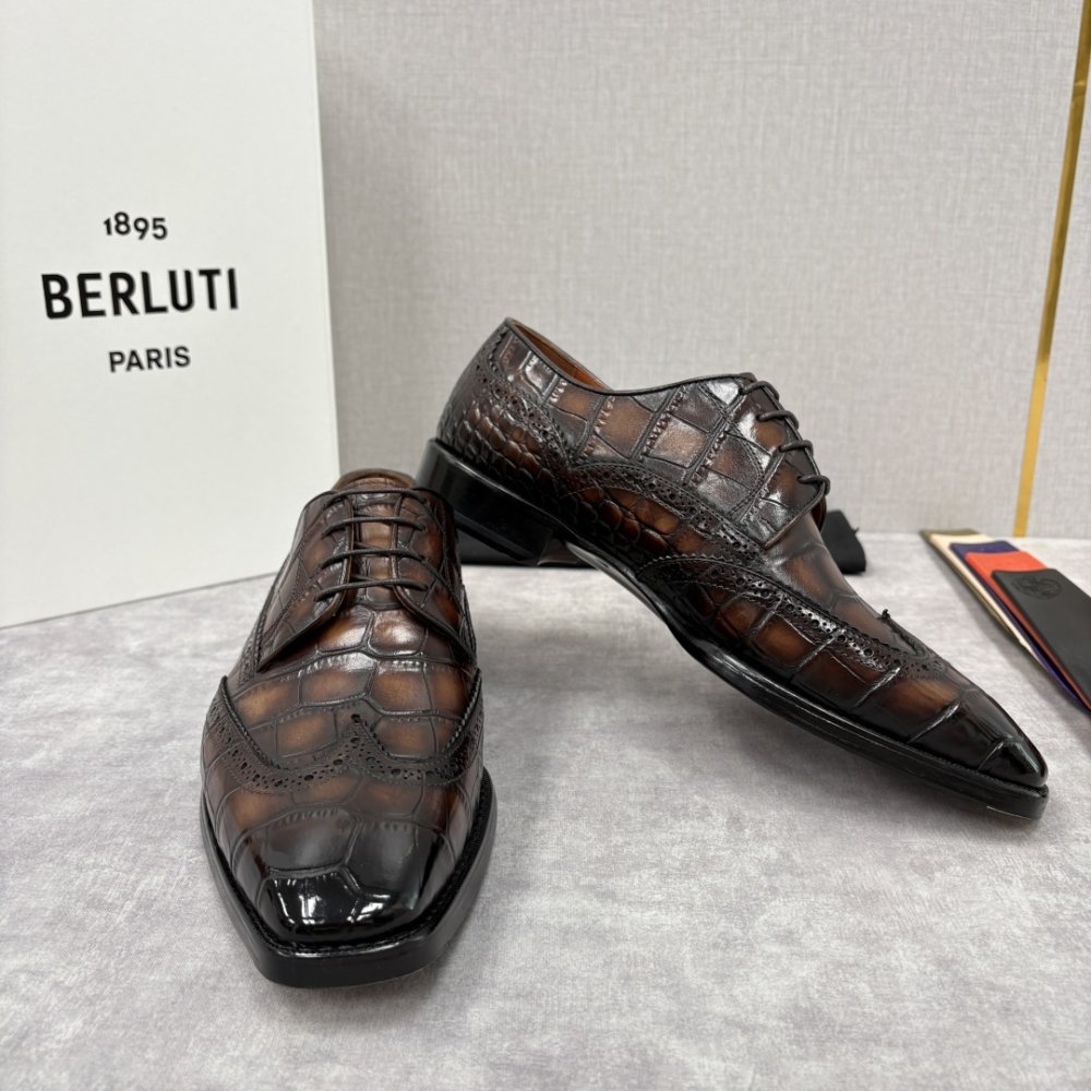 Shoes leather men's фото 4