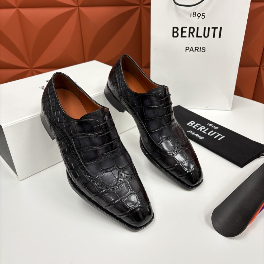 Shoes leather men's фото 4