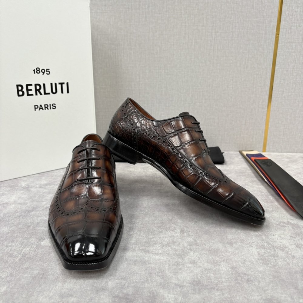 Shoes leather men's фото 4