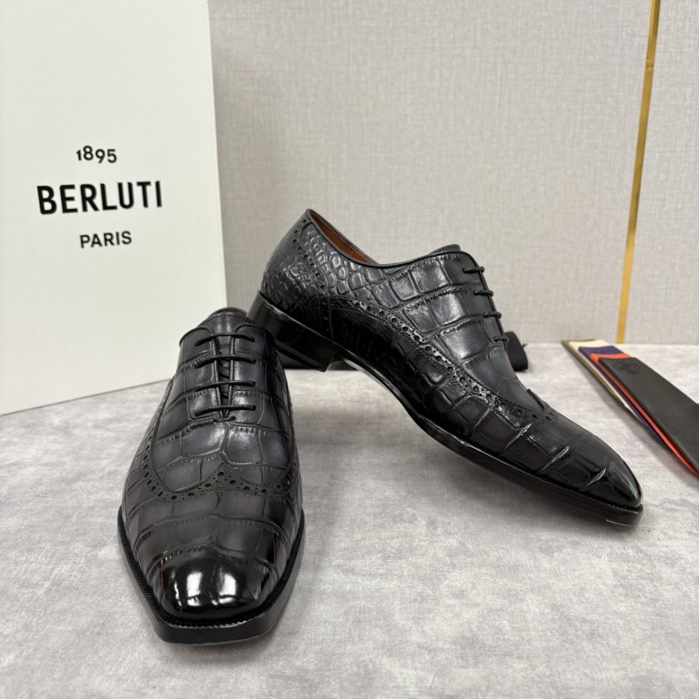 Shoes leather men's фото 4