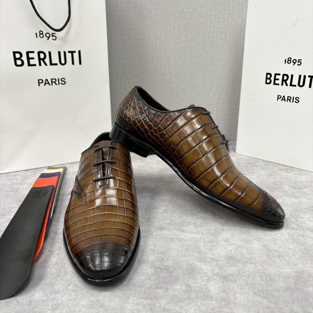 Shoes leather men's фото 4