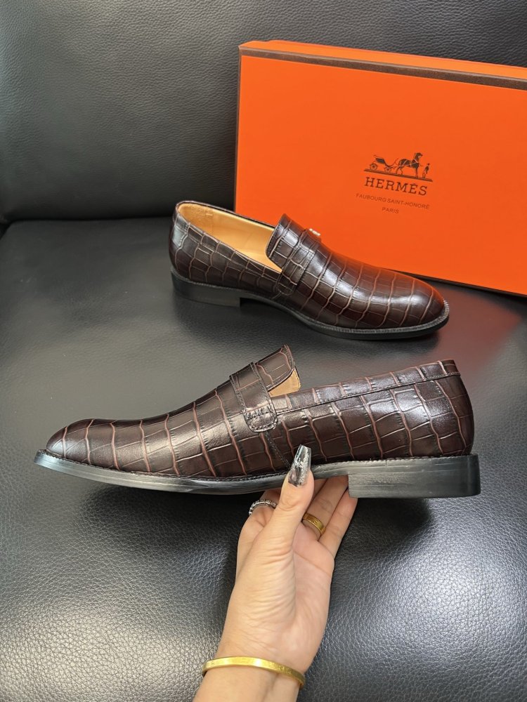 Shoes leather men's фото 5