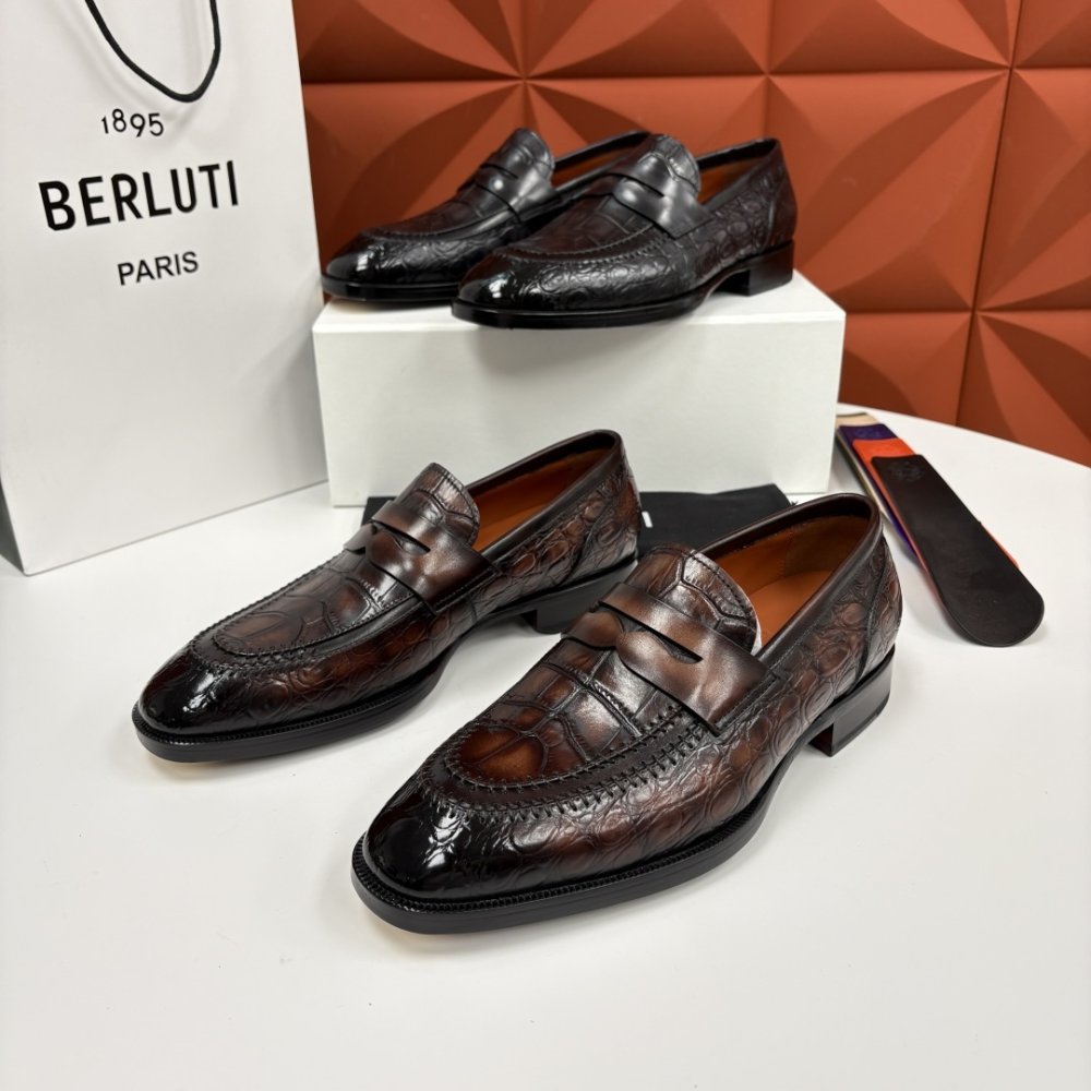 Shoes leather men's фото 5