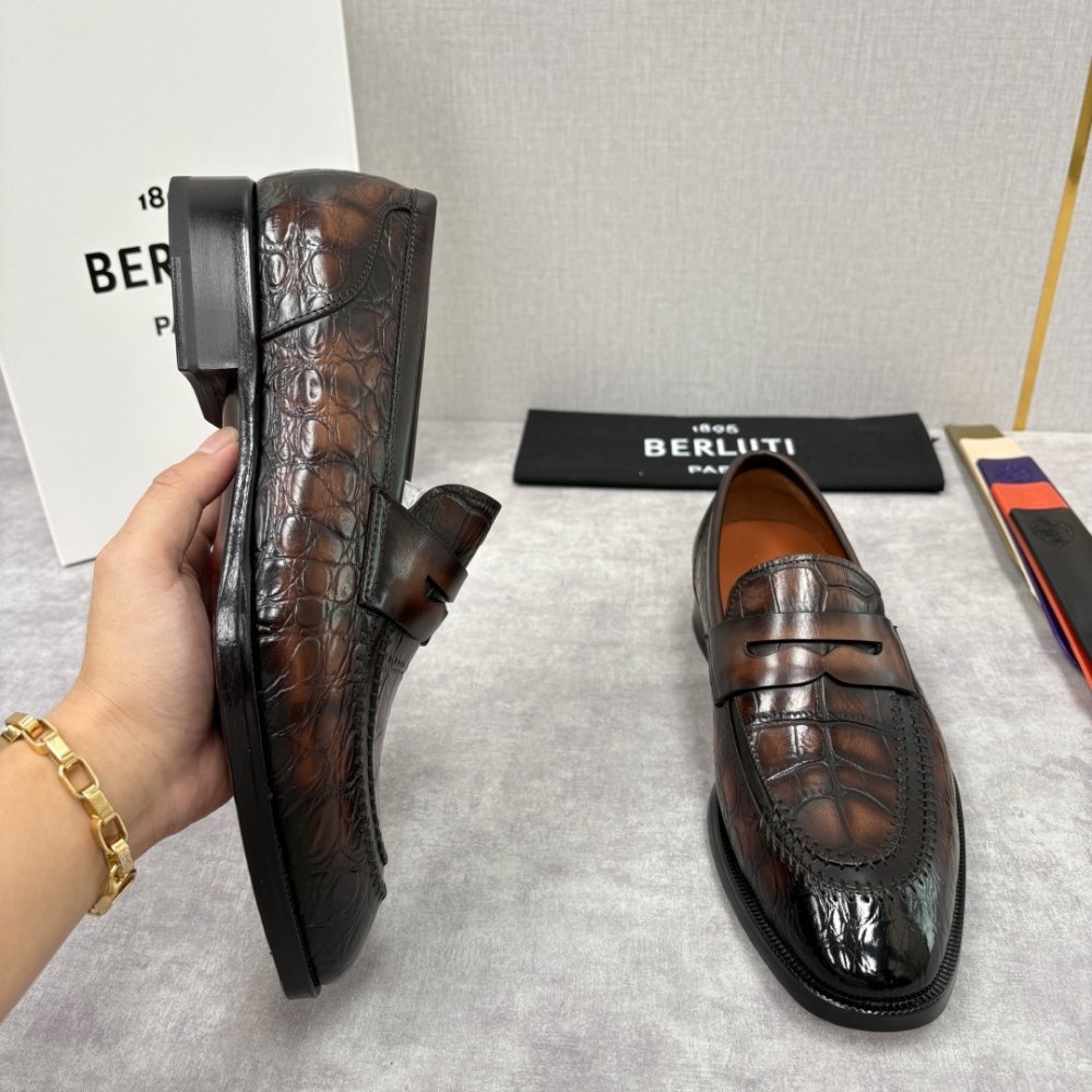 Shoes leather men's фото 5