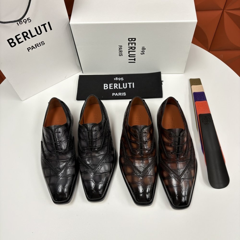 Shoes leather men's фото 5