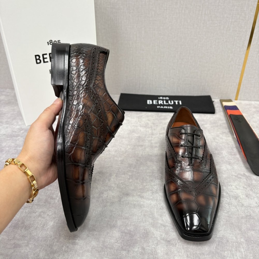 Shoes leather men's фото 5