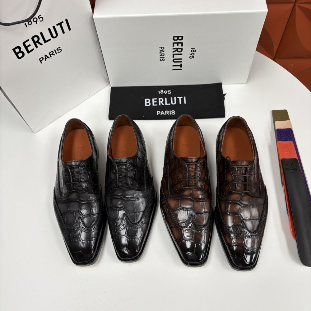 Shoes leather men's фото 5