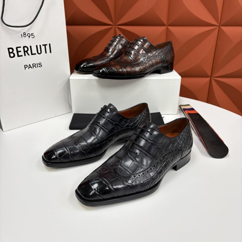 Shoes leather men's фото 5