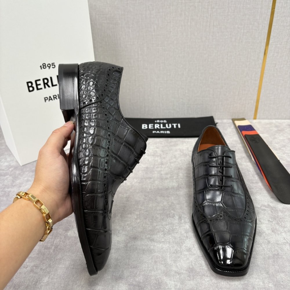 Shoes leather men's фото 5