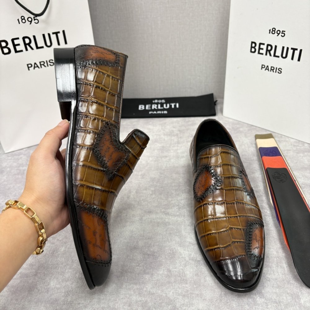 Shoes leather men's фото 5