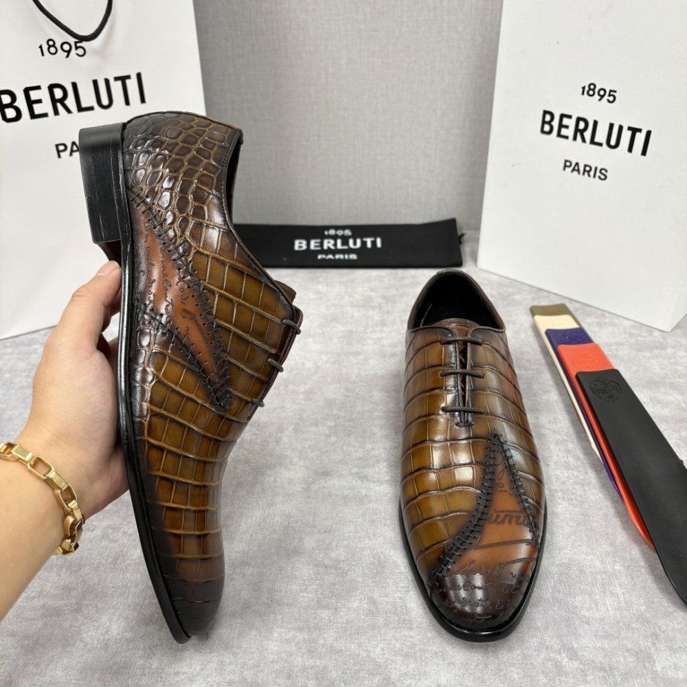 Shoes leather men's фото 5