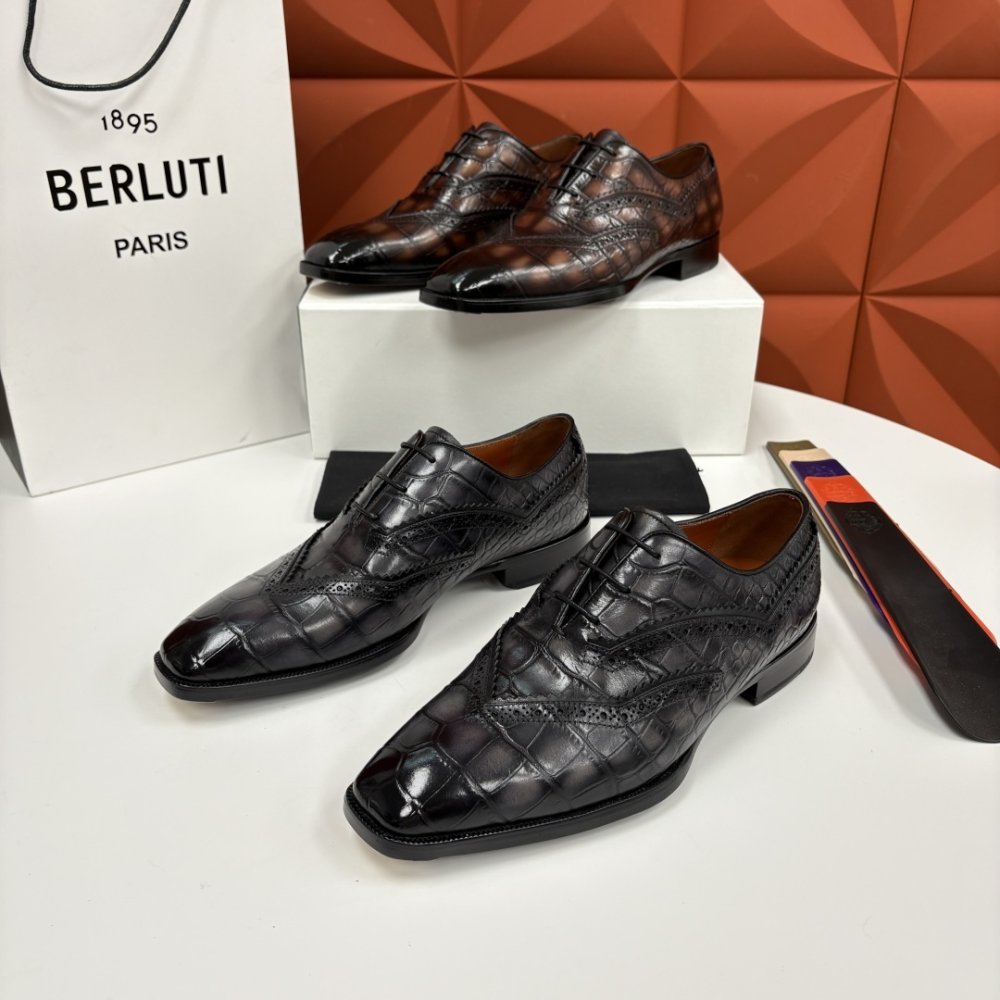 Shoes leather men's фото 6