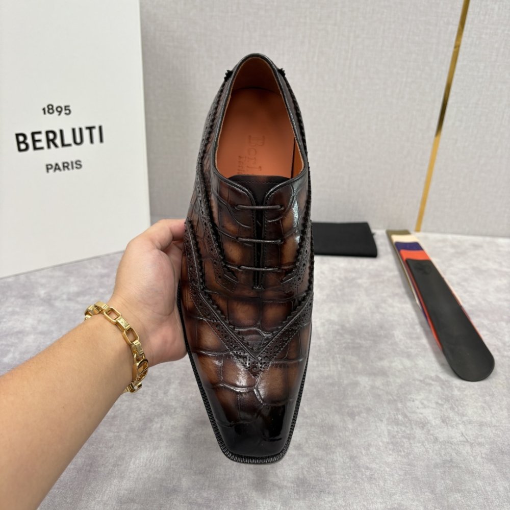 Shoes leather men's фото 6