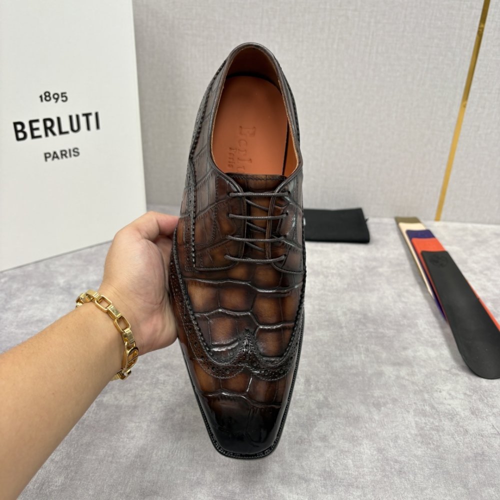 Shoes leather men's фото 6