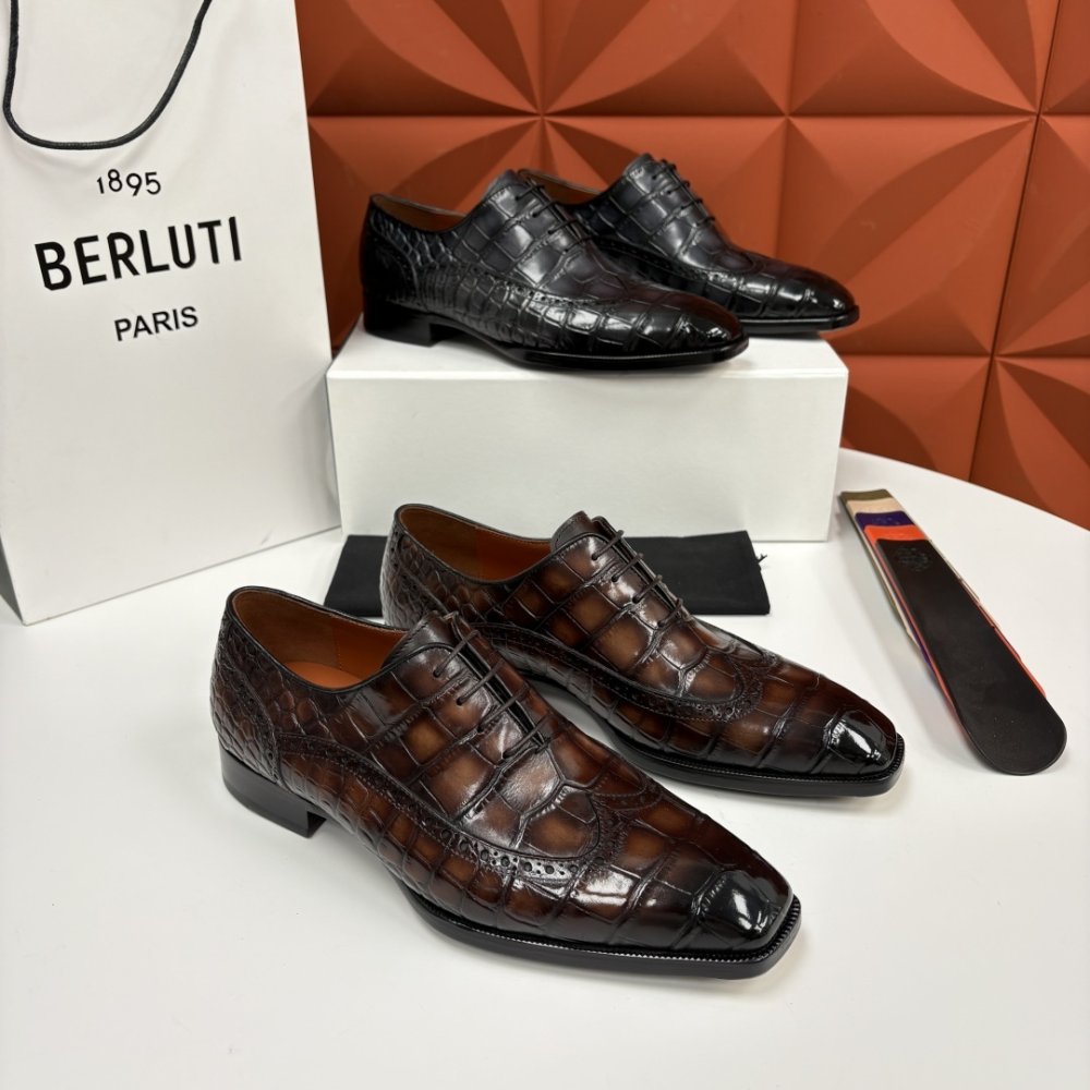 Shoes leather men's фото 6