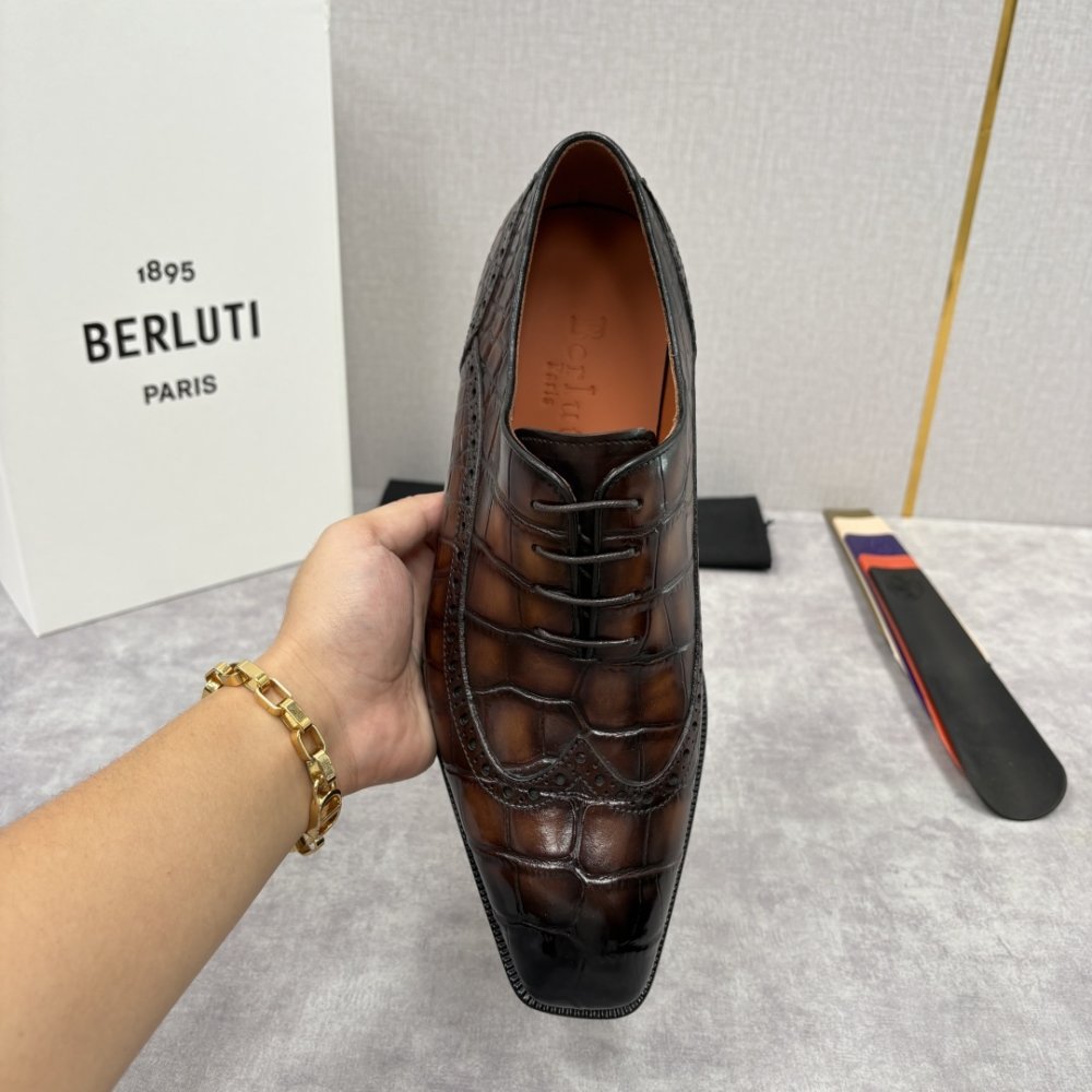 Shoes leather men's фото 6