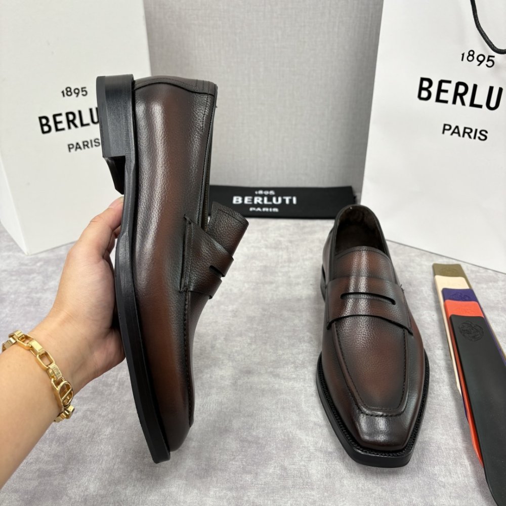 Shoes leather men's фото 6