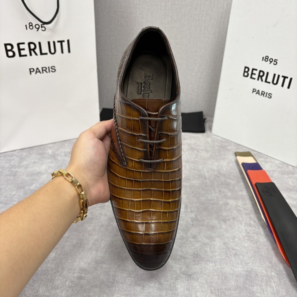 Shoes leather men's фото 6