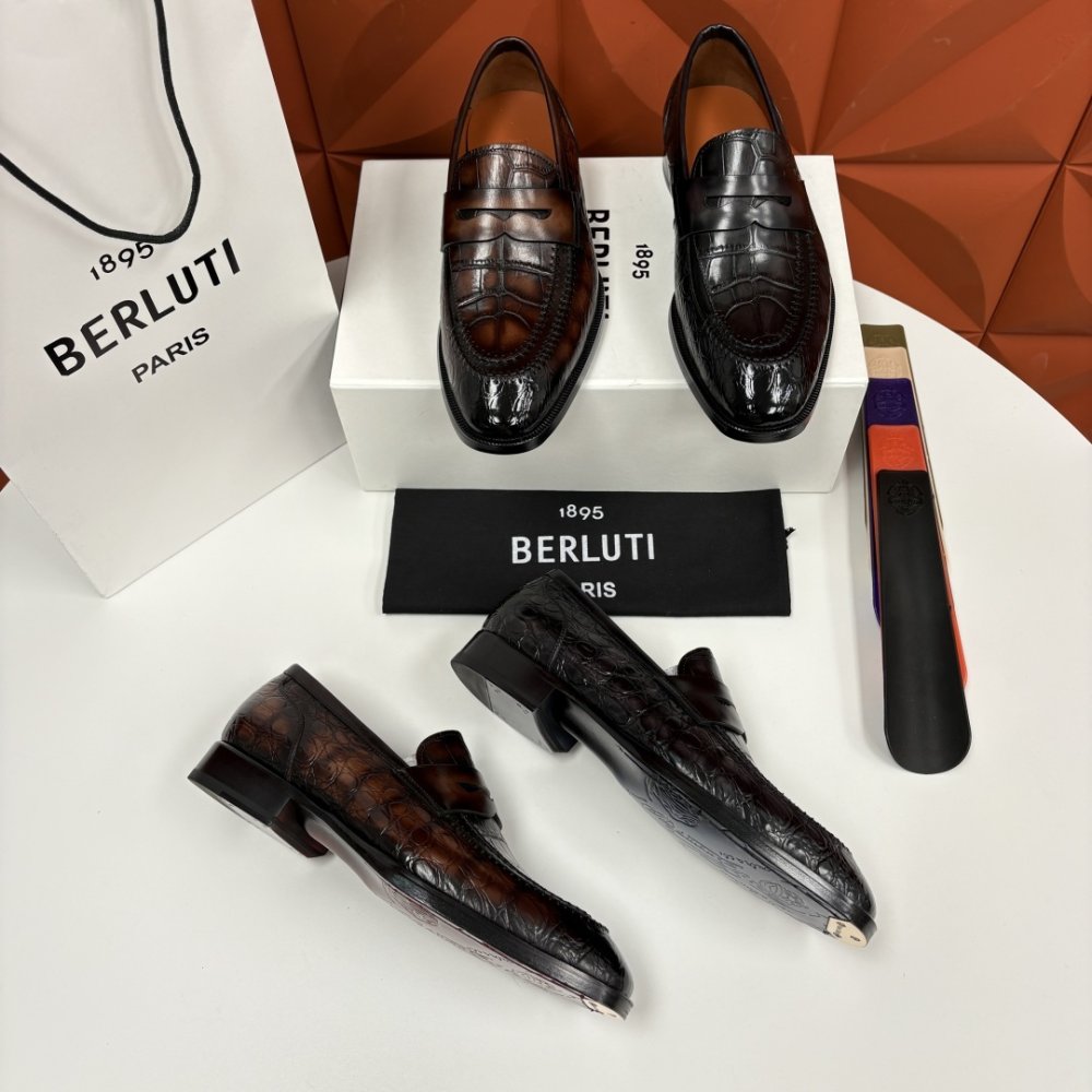 Shoes leather men's фото 7