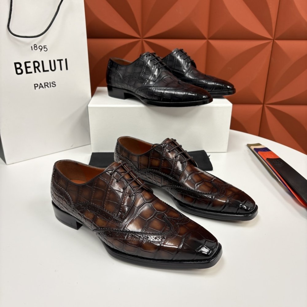 Shoes leather men's фото 7