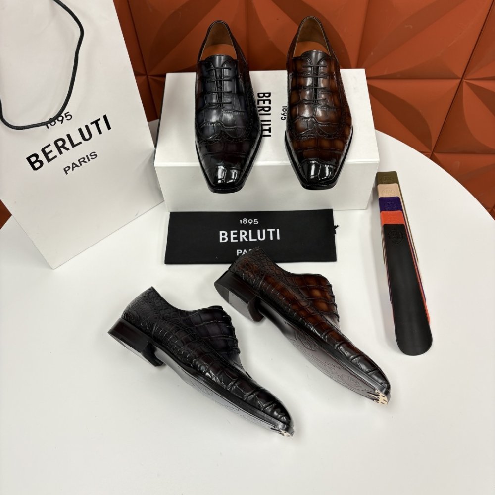 Shoes leather men's фото 7