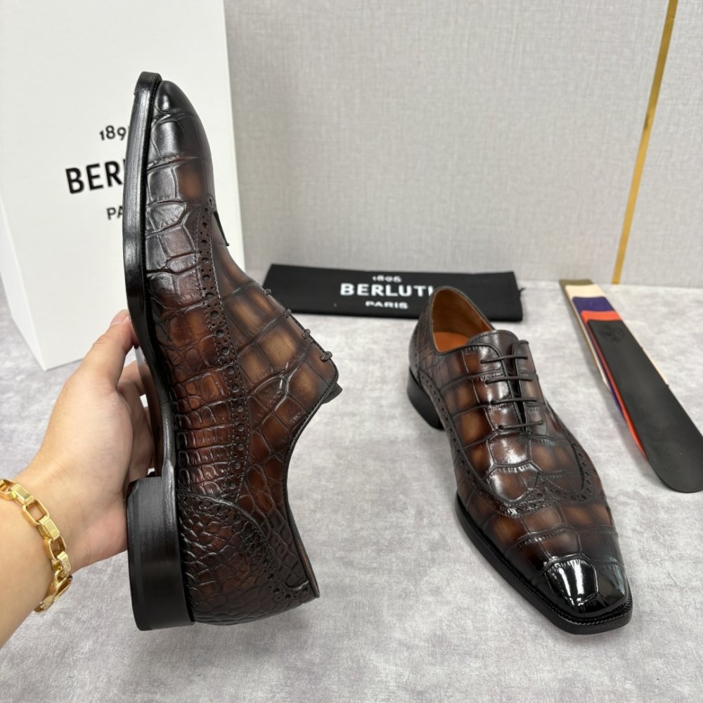 Shoes leather men's фото 7