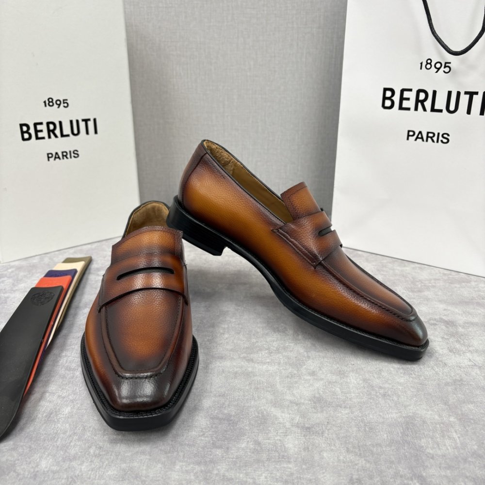 Shoes leather men's фото 7