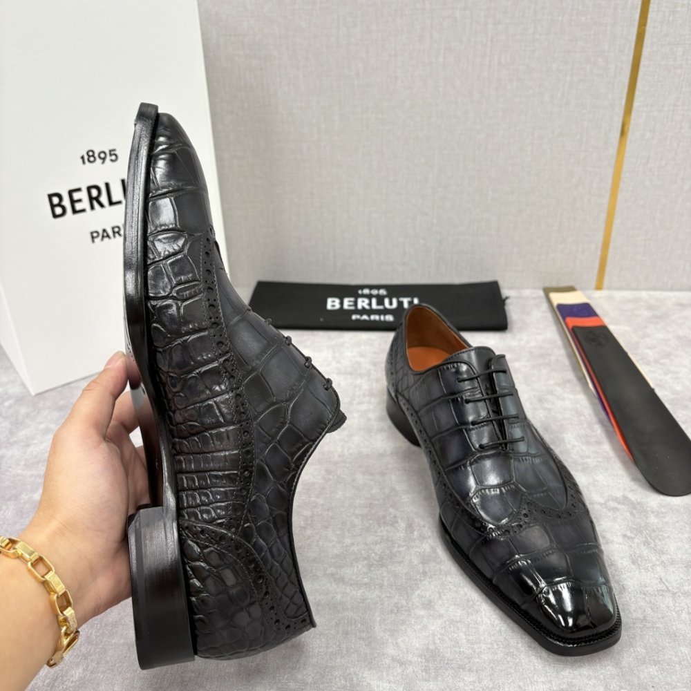 Shoes leather men's фото 7